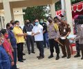 Gerakan Sejuta Masker Polres Kepulauan Talaud Bagikan Masker