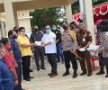 Gerakan Sejuta Masker Polres Kepulauan Talaud Bagikan Masker