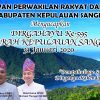 HUT ke-595 Daerah Kepulauan Sangihe, Kakondo Pimpin Rapat Paripurna Istimewa DPRD