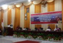 Rapat Paripurna Istimewa Dewan Perwakilan Rakyat Daerah (DPRD) Kepulauan Sangihe, dalam rangka HUT ke-594
