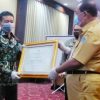 Kabupaten Kepulauan Sangihe Terima Penghargaan Sebagai Kabupaten Peduli HAM