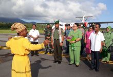 Penyambutan Danrem 131 Santiago Brigjen TNI Robert Giri SIP, Msi