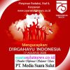 Pimpinan Redaksi, Staf Dan Karyawan www.suarasulutnews.co.id Mengucapkan Dirgahayu RI Ke-75