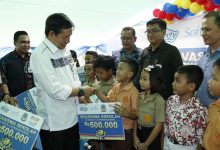 DR. Ir. G. S. Vicky Lumentut, SH, MSi, DEA menghadiri acara Peresmian Renovasi Sekolah SD Katolik 10 Santo Fransiskus Buha