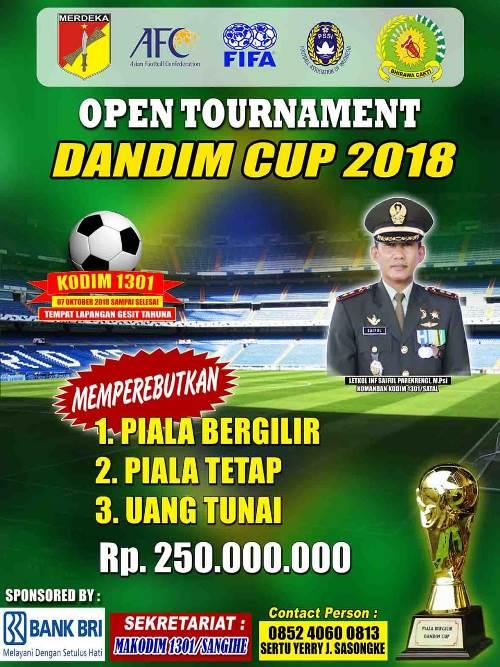 Open turnamen Dandim Cup 2018