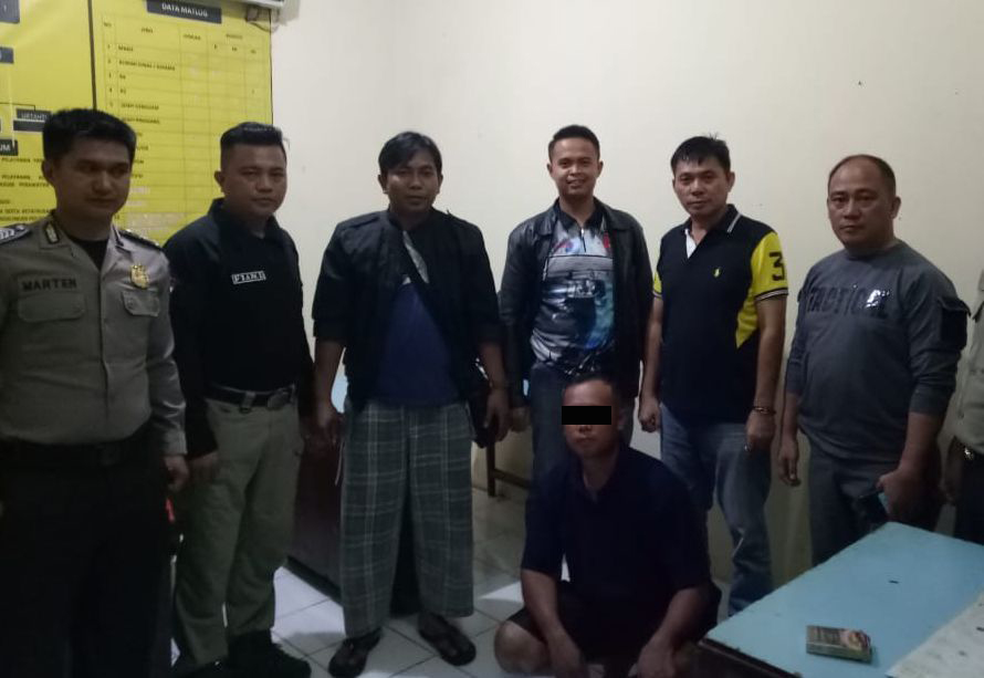 VB alias Ventje diamankan pihak kepolisian Tumpaan.Pelaku kasus pengancaman DI Desa Wawontulap, Kecamatan Tatapaan Kabupaten Minsel, pada Jumat malam (11/01/2019).